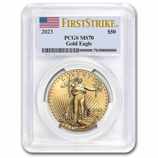 2023 1 oz American Gold Eagle MS-70 PCGS (First Day of Issue)