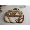 Image 6 : (9) Baby Ornaments, Welcome Sign, Misc.