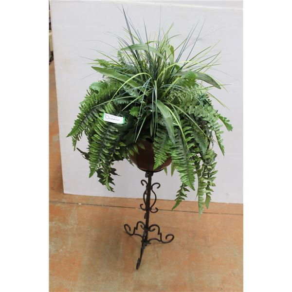 *Standing Potted Faux Plant - ~4' Tall