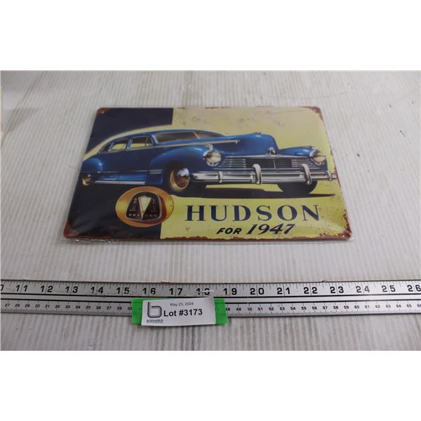 Hudson for 1947 Car Sign - 12" x 8", Sealed
