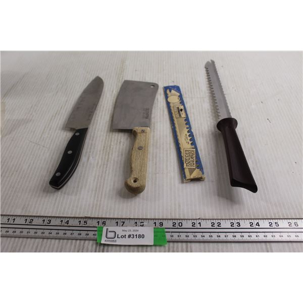 Cleaver Knife, J.A. Henckels 7" Knife, Quikut Knife