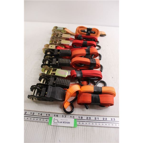 (9) Ratchet Straps and Straps