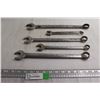 Image 1 : (5) Gray Open Box End Wrenches