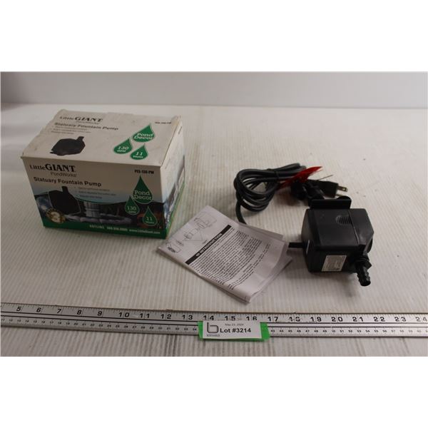 Statuary Fountain Pump