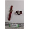 Image 1 : (2) Red Ladies Watches - Works