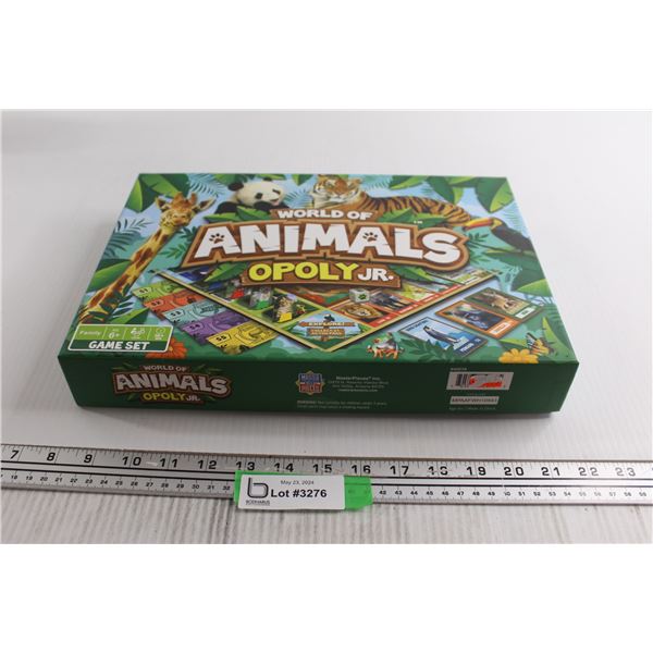 World of Animals Opoly Jr. Game - Sealed