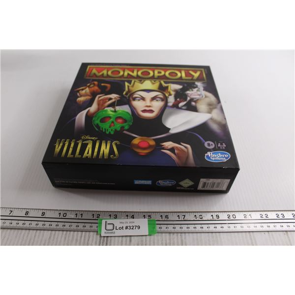 Disney Villains Monopoly Game - Sealed