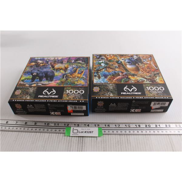 (2) Realtree 1000-Piece Jigsaw Puzzles - Sealed