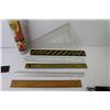 Image 3 : Assortment of Rulers & Squares - (2) Hand Held Scales - Carpenters Pencils