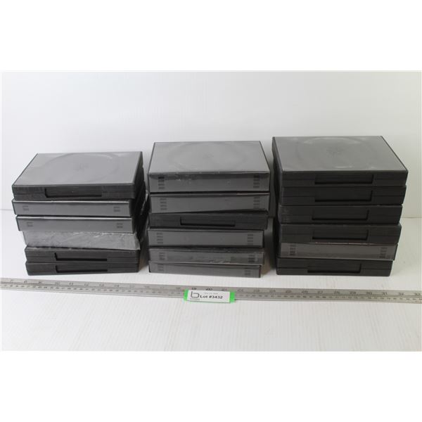 (18) Fold out CD Cases (each case holds 8)