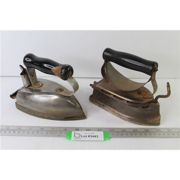 Vintage Electric Iron - Vintage Gas Iron