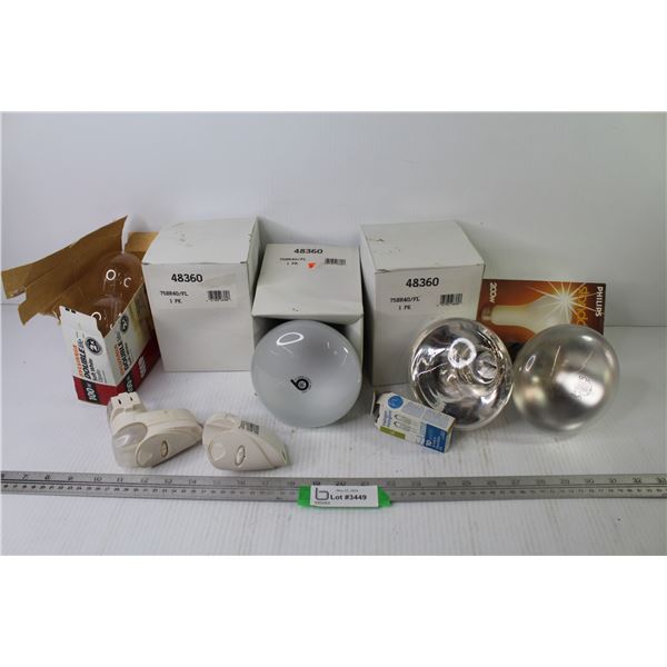 Lot of Light Bulbs - (3) 75w - (2) 250w - (3) 200w