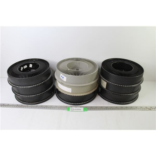 (9) Empty Slide Carousels