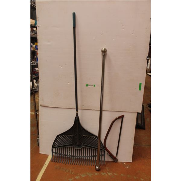 *Rake - Branch Saw - Curtain Rod (8'long)