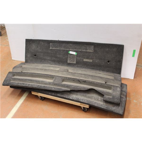 *(3) Rubber Curb Ramps (46 1/2" x 16"- one is damaged)