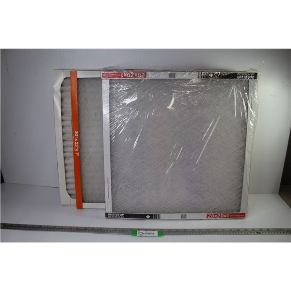 (2) 20" x 25" x 1" Furnace Filters - (2) 20" x 20" x 1" Furnace Filters