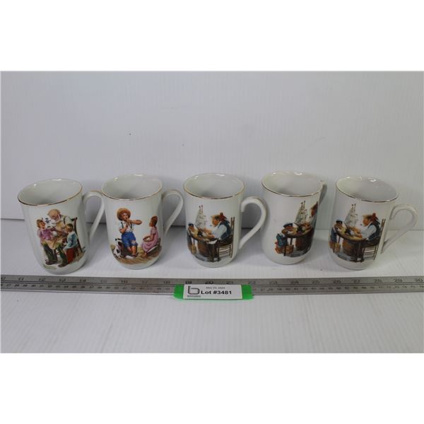 (5) Norman Rockwell Museum Cups