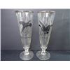Image 3 : (4) Federal Glass Sportsman Beer Glass with Platinum Trim