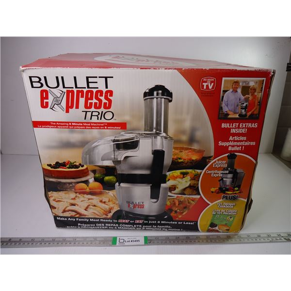 *Bullet Express Trio-Meal Machine-untested-looks complete-box damage