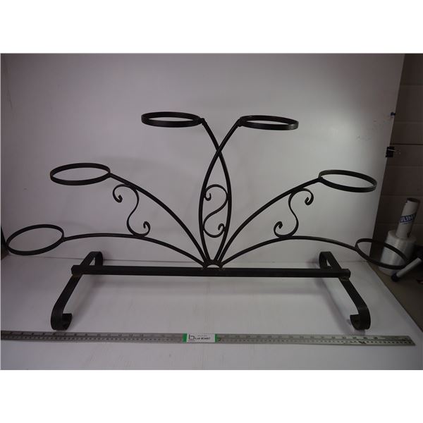 *Metal Flower Pot Stand-Holds (6)- 6" Pots-30" long