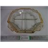 Image 1 : Vintage Jeannette Glass Divided Tray Platter