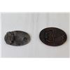 Image 4 : (2) Black Gold, Royal Canadian Legion Belt Buckles