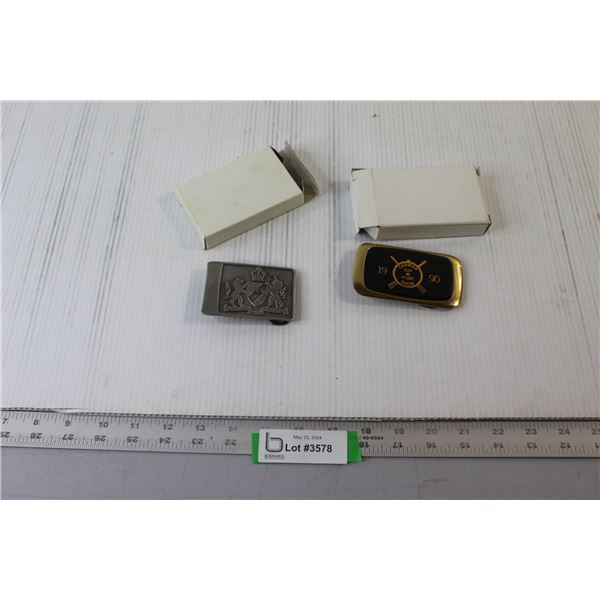 (2) Belt Buckles
