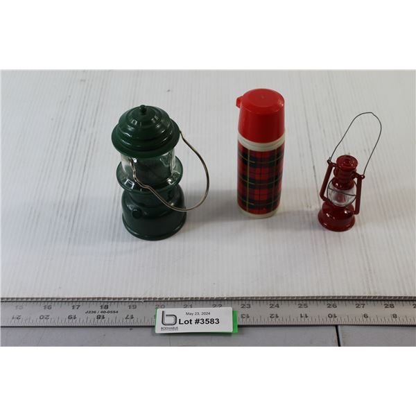 Lantern Pencil Shaver, Coleman Lantern After Shave, Plaid Bottle After Shave