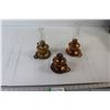 Image 1 : (3) Miniature Kerosene Lamps