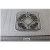 Image 1 : Silver Overlay Serving tray - 9 1/2" x 9 1/2"