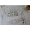 Image 3 : Assorted Glasswear, Glass Knife, Teacup & Plate