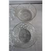 Image 2 : (2) Crystal Bowls, (2) Glass Serving Trays