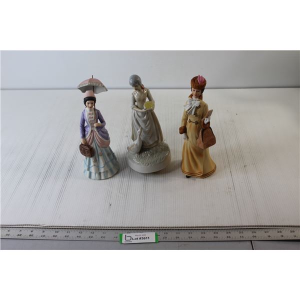 (2) Avon Award Figurines, Musical Ceramic Figurine