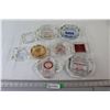 Image 1 : (9) 1950, 1970 Antique Business Logo Ashtrays