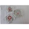 Image 3 : (9) 1950, 1970 Antique Business Logo Ashtrays