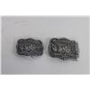 Image 1 : (2) 2007 Hesston National Finals Rodeo Belt Buckles - Sealed