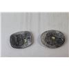 Image 4 : (2) 2001, 2002 National Finals Rodeo Belt Buckles - Sealed