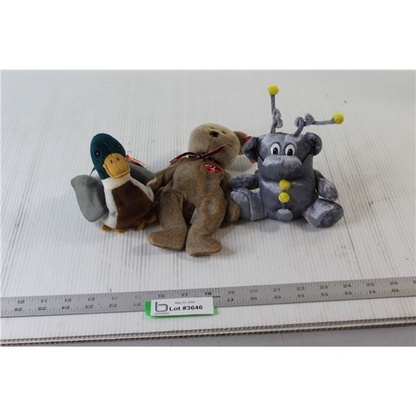 (3) TY Beanie Bears