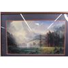 Image 3 : *37"x29.5" Framed Mountain Landscape Print