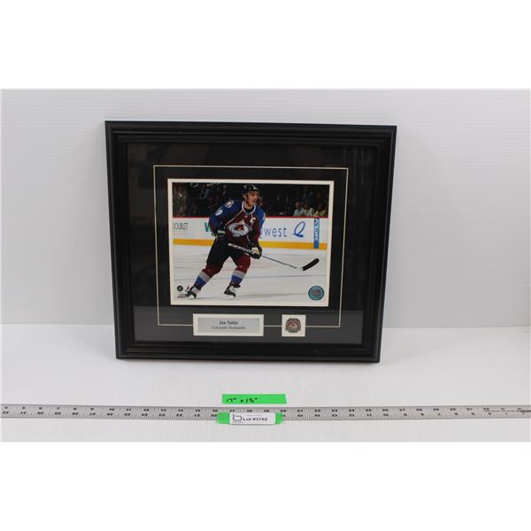 Framed Official NHL "Joe Sakic" Picture - 17"x15"