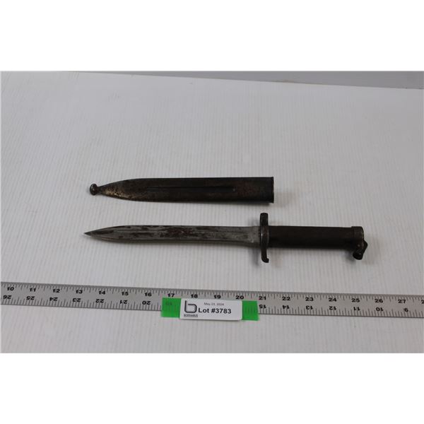 WWII Swedish Mauser Bayonet M/1896 w/Scabbard - A Bit Rusty