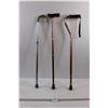 Image 1 : (3) Adjustable Walking Canes