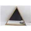 Image 2 : Triangle Mirror 21" High& Craftsman Saw Blade Shop Clock