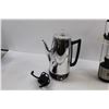 Image 2 : Vintage General Electric Coffee Percolator w/Cord, General Electric Battery Operated Lantern (Rusty/