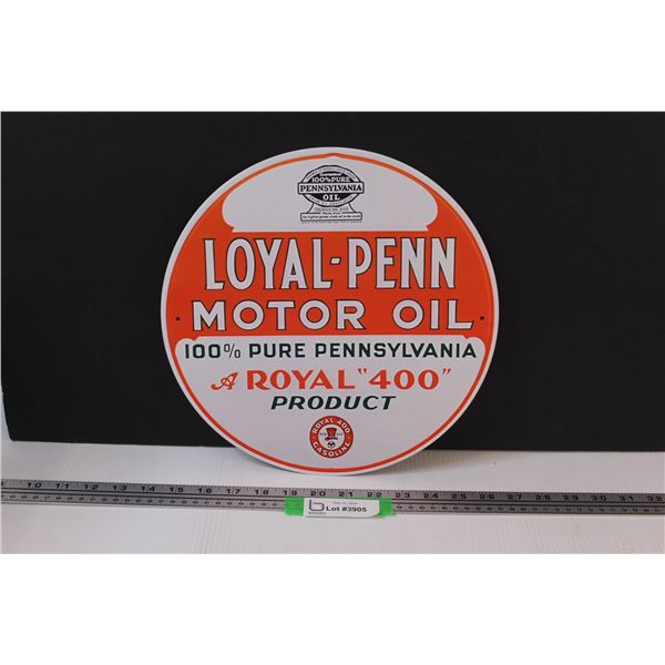 Loyal-Penn Motor Oil Fantasy Sign