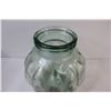 Image 2 : Vintage Large Coke Bottle Blue Glass Store Display Jar / Cookie Jar with Lid