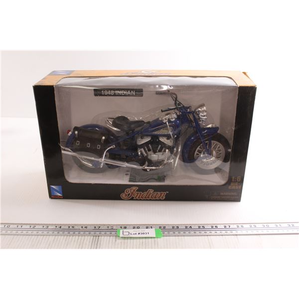 New Ray 1948 Indian Motorcycle Die Cast - 1/6