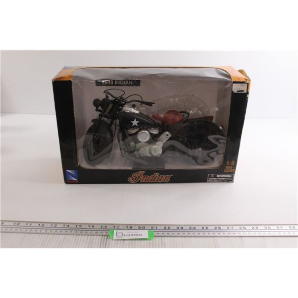 New Ray 1948 Indian Motorcycle Die Cast - 1/6