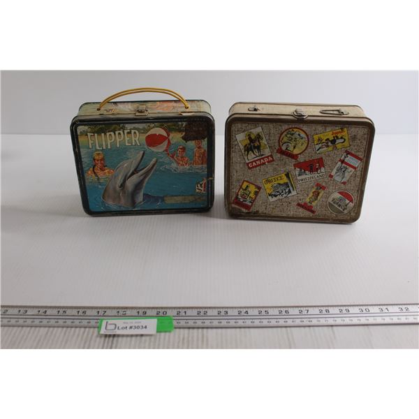 (2) Lunchboxes - As Is, Flipper