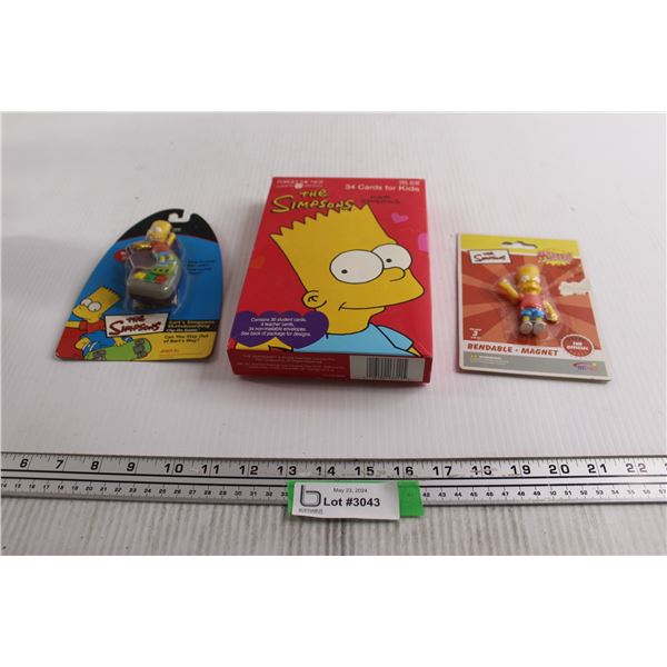 The Simpsons Valentines, Magnet, and Clip Game - All Sealed